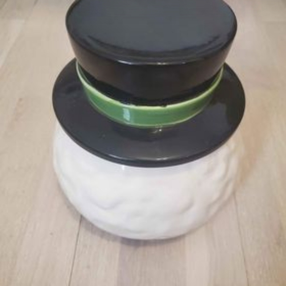 Snowman Head Cookie Jar - Picture 2 of 8